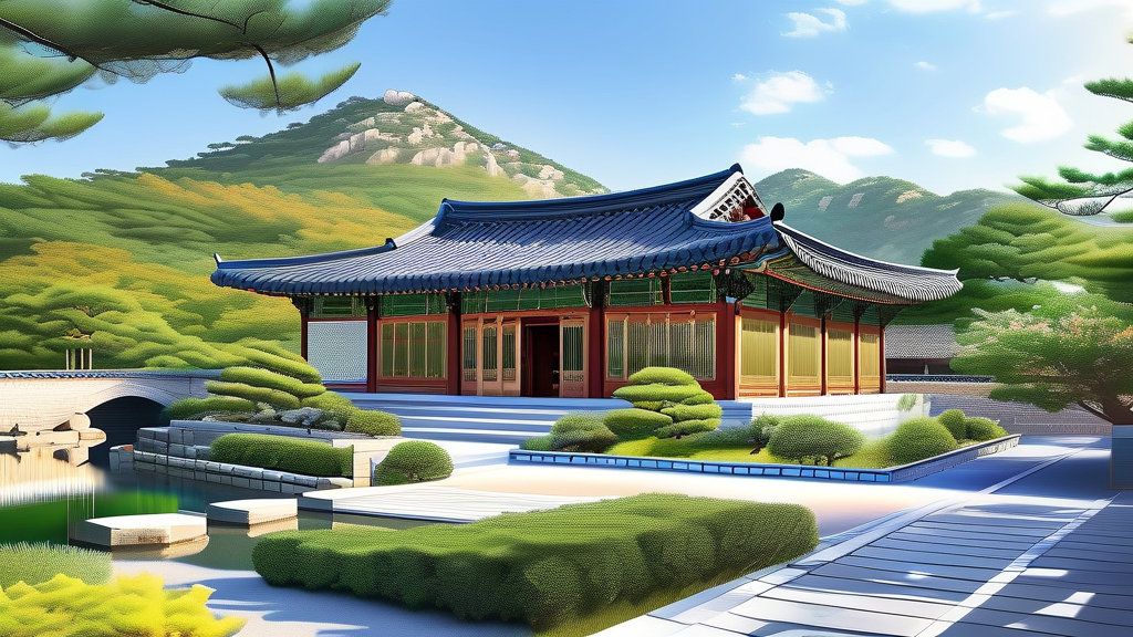 예술과 문화가 살아 숨 쉬는 완주 명소 (realistic 스타일)