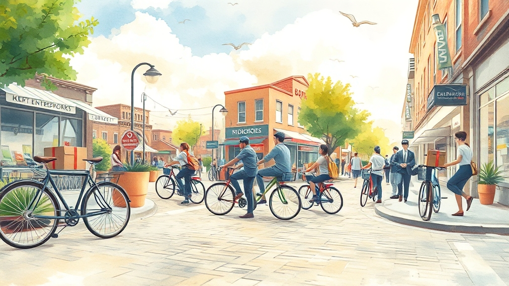 택배비 지원 사업이란? (watercolor 스타일)