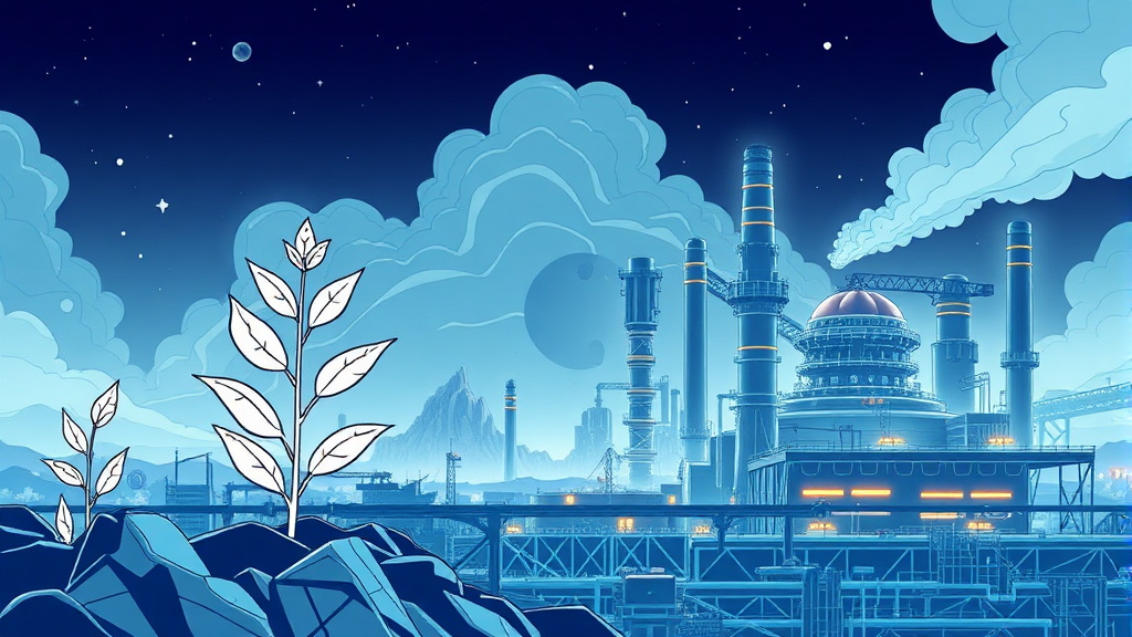 새만금 공장, 소재 국산화 (illustration 스타일)