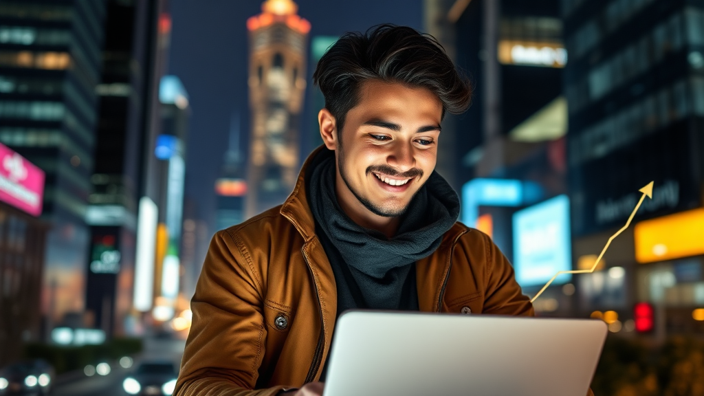 청년 창업 지원 정책 (realistic 스타일)