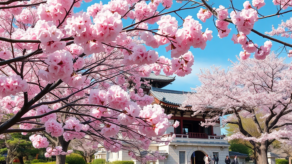 선암사 겹벚꽃: 개화 시기 및 감상 포인트 (realistic 스타일)