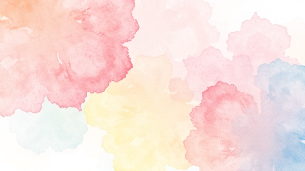 개인정보 설정과 광고 연관성 (watercolor 스타일)