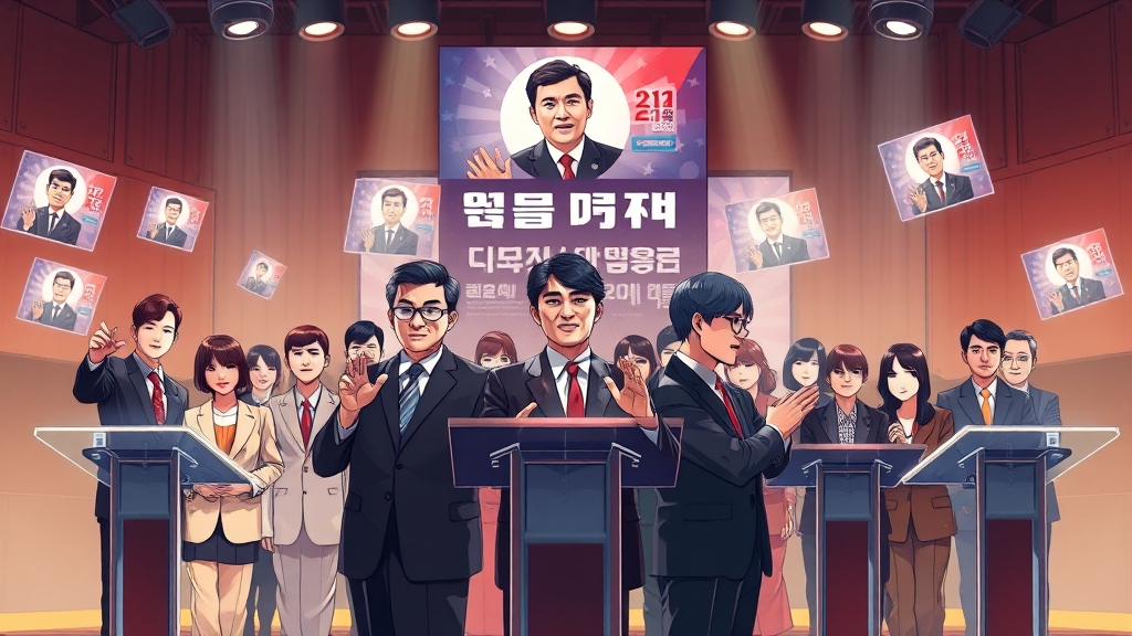 초청 vs 제외 토론회 비교 분석 (illustration 스타일)