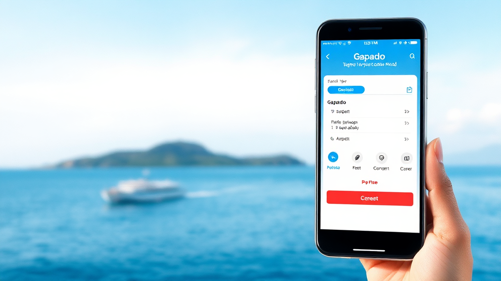 가파도 배편 예약: 모바일 앱 ‘가보고싶은섬’ 활용법 (watercolor 스타일)