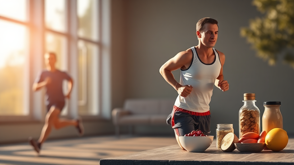 공복 운동 효과 극대화: 운동 종류, 강도, 그리고 타이밍 (realistic 스타일)