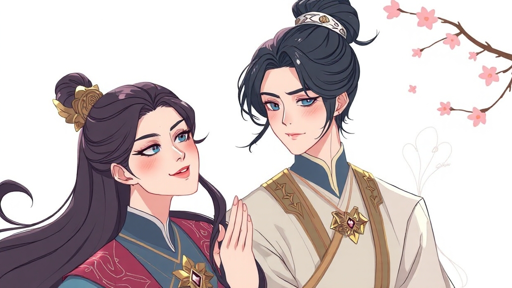 주요 등장인물 분석 (illustration 스타일)