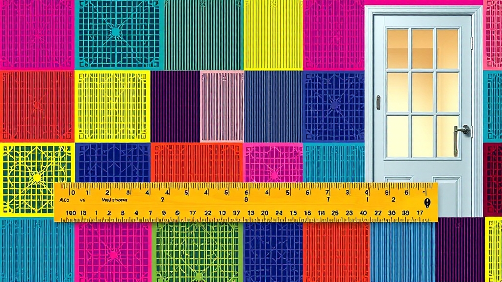 방충망 종류별 맞춤 측정법 (popart 스타일)