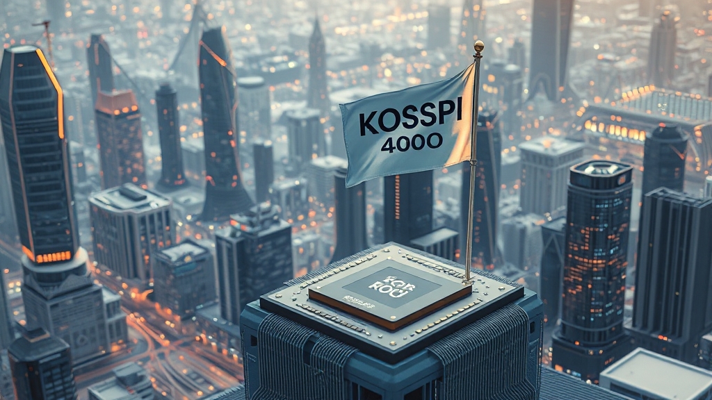 시가총액 1000조 시대 의미 (realistic 스타일)