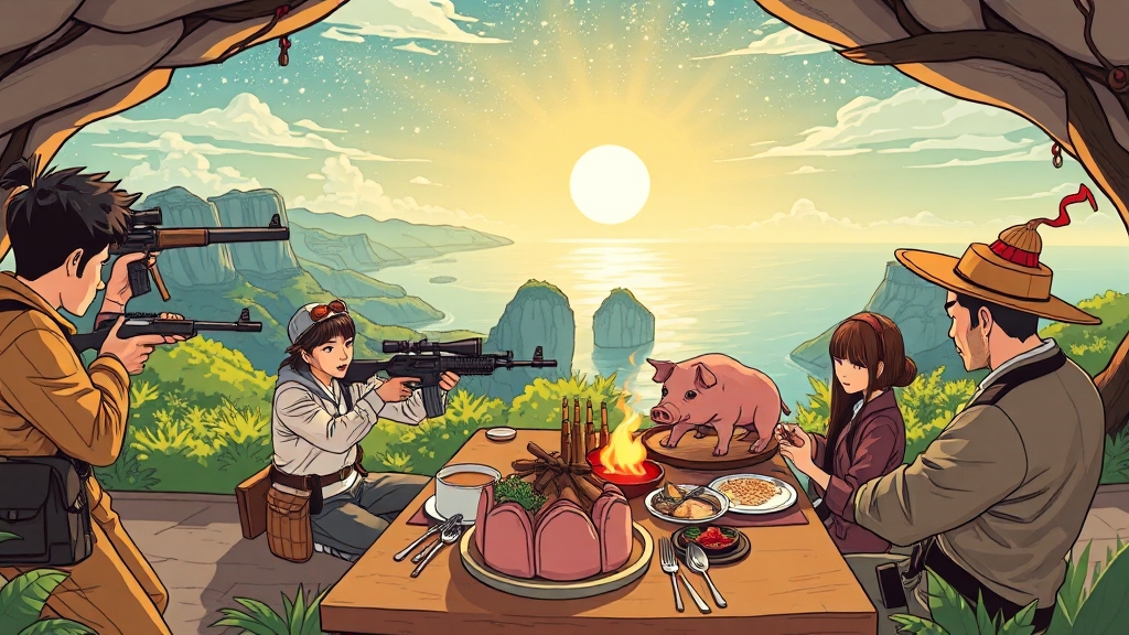 주변 추천 코스 (cartoon 스타일)