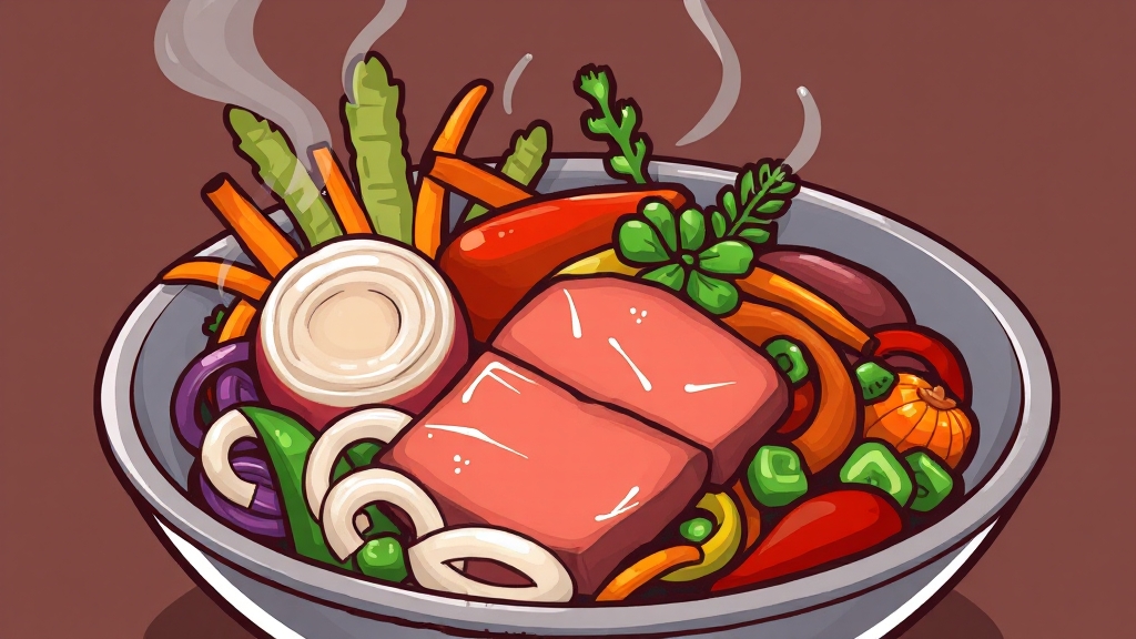 재료 손질 및 밑간 비법 (cartoon 스타일)