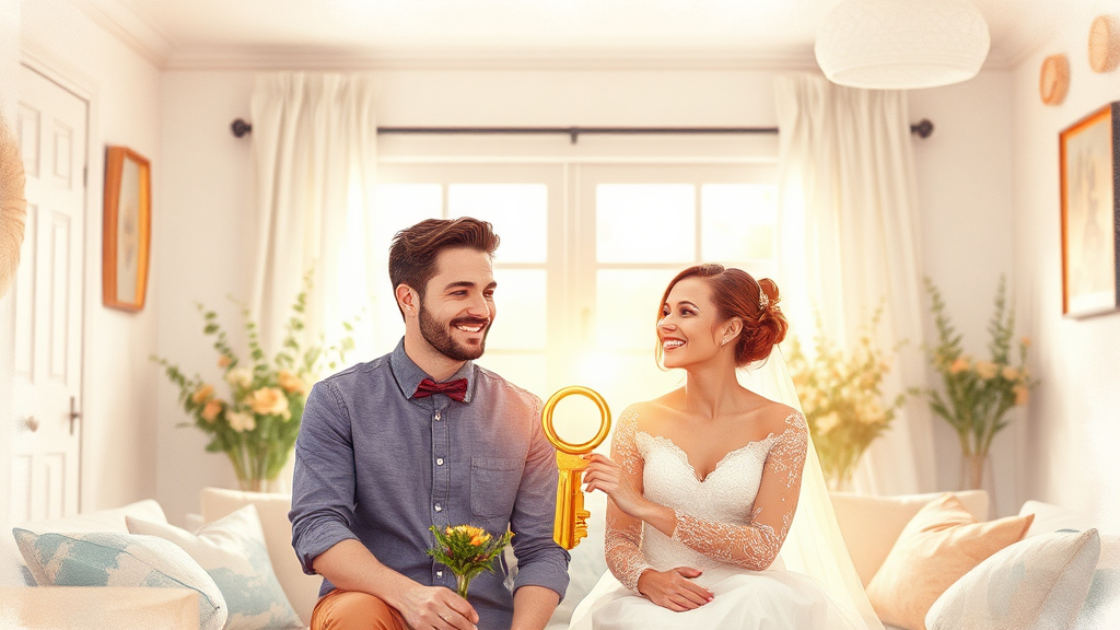 똑똑하게 준비해서 행복한 신혼 생활을! (watercolor 스타일)