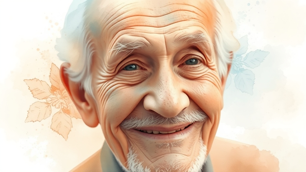 고령층 대상 자동사용 확대 (watercolor 스타일)