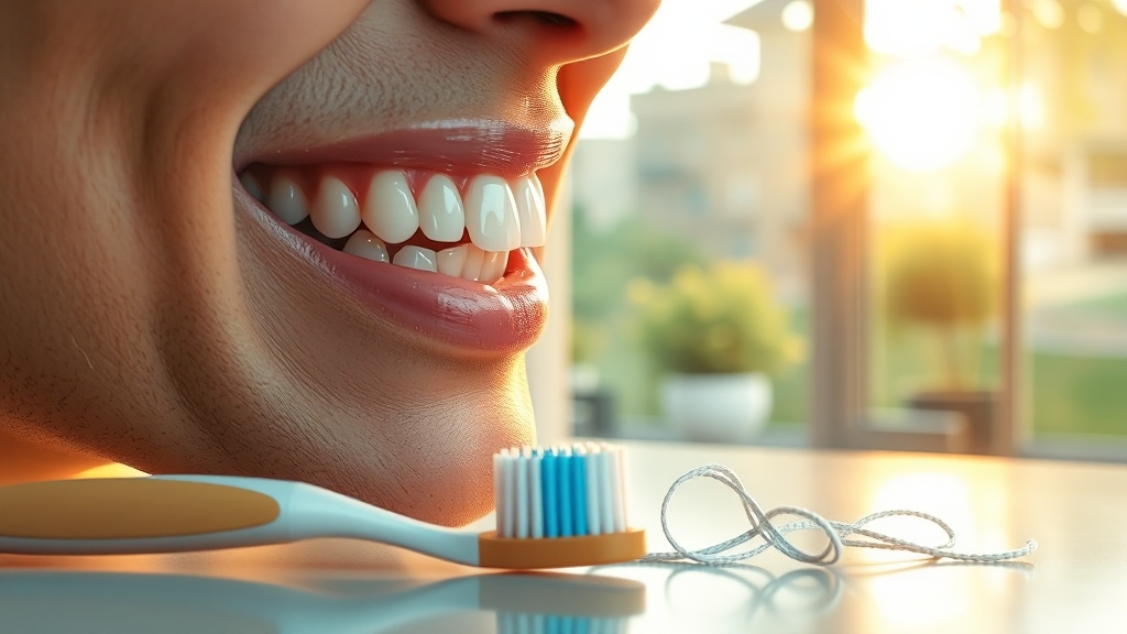 잇몸 내려앉음 치료법 (realistic 스타일)