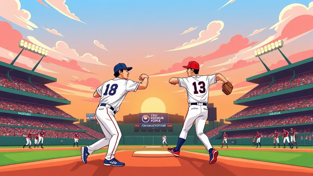 대회 일정 및 주요 경기 관전 포인트 (cartoon 스타일)