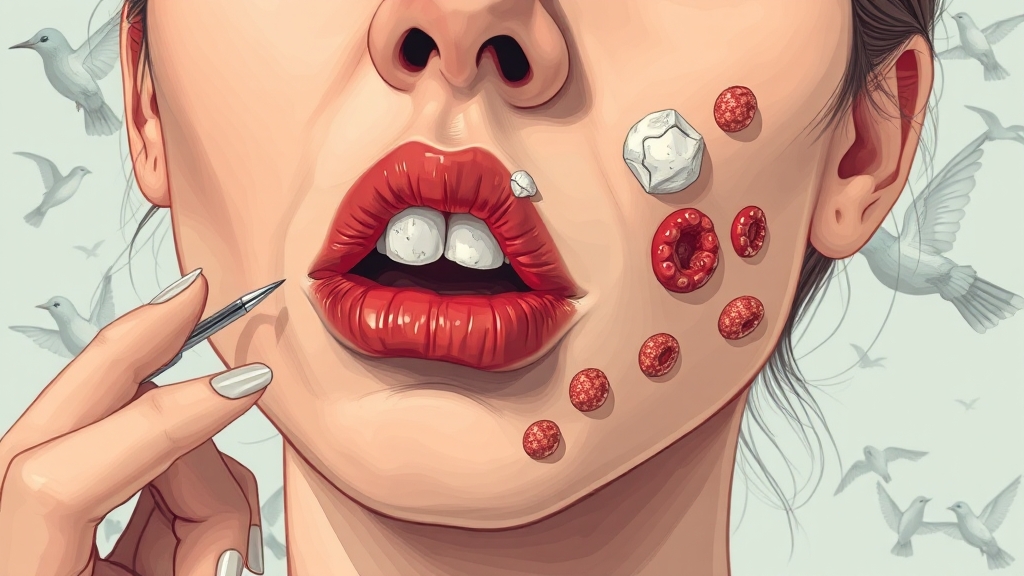 구내염 종류, 뭐가 다를까요? (illustration 스타일)