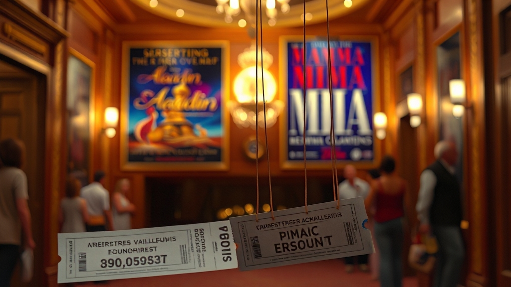 할인 대상 공연 및 전시 (realistic 스타일)