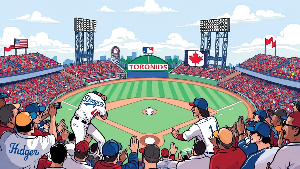 경기 결과: 다저스, 기선 제압? (cartoon 스타일)