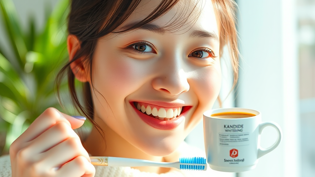 칸디데 미백치약 관련 FAQ (realistic 스타일)