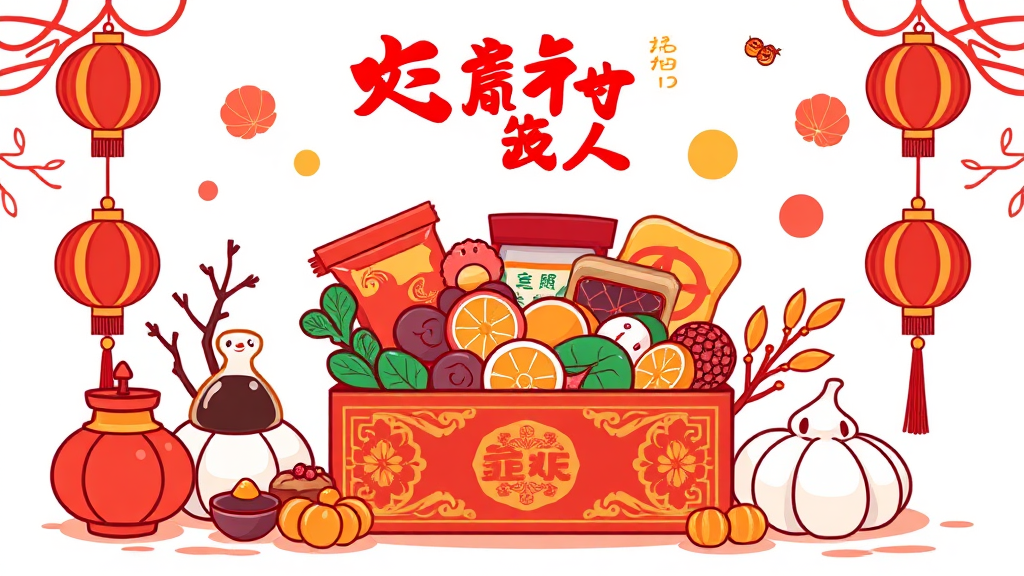 예산별 설 선물 추천 (cartoon 스타일)