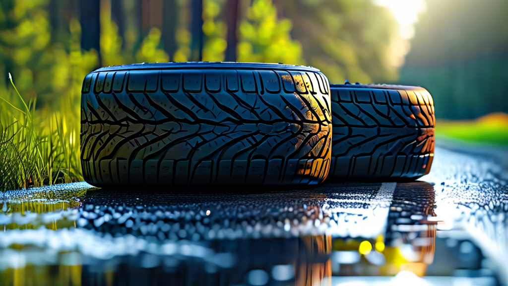 타이어 노후화, 안전 운전을 위협하는 숨은 위험 (realistic 스타일)