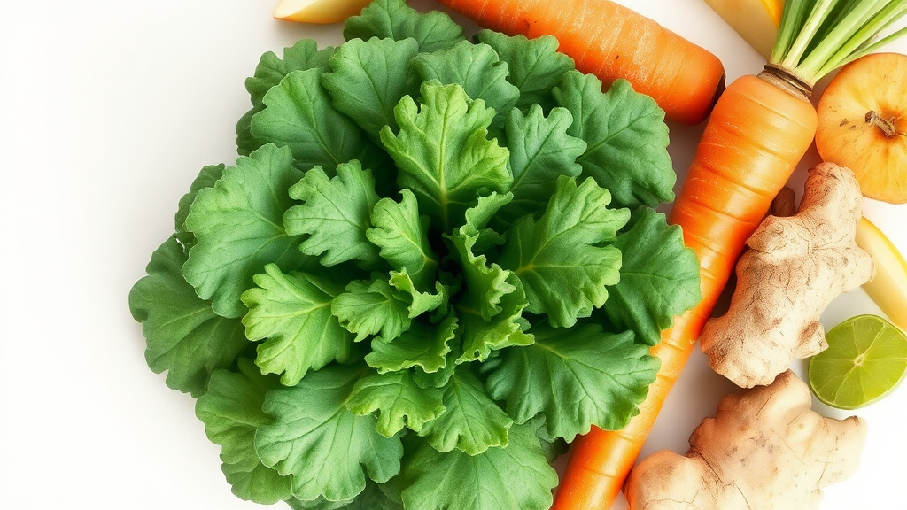 건강을 위한 해독 주스 기본 레시피 (watercolor 스타일)