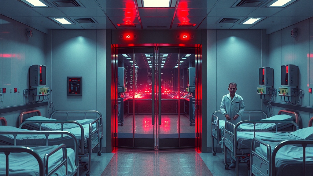 응급 의료 시스템 문제점 (realistic 스타일)