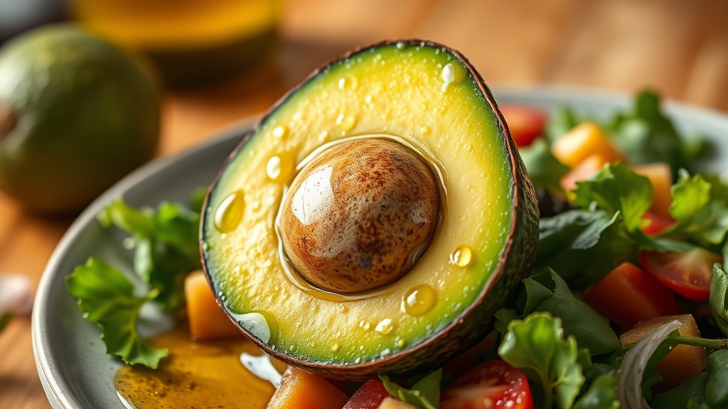 아보카도 오일이란? (realistic 스타일)