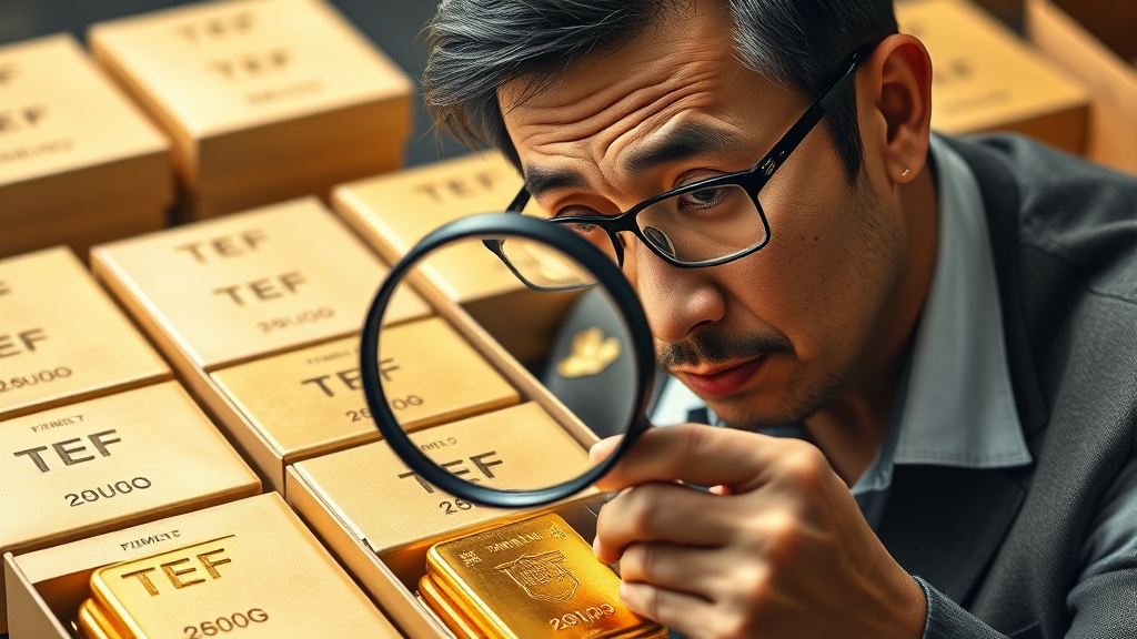 금 ETF 투자 시 유의사항 (realistic 스타일)