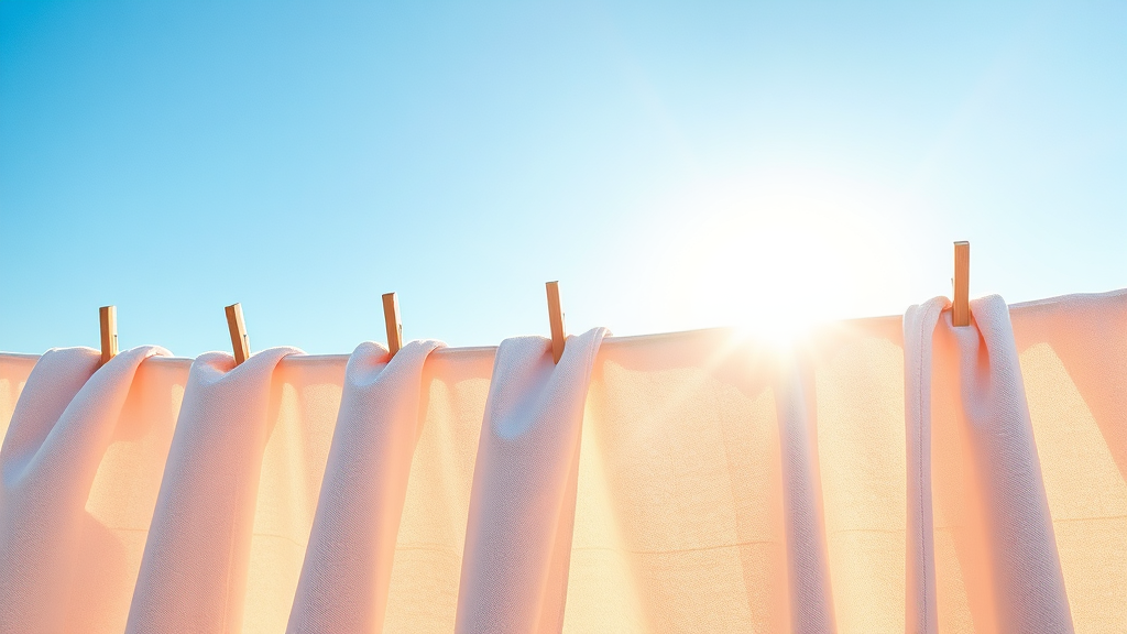 수건 건조 방법 (realistic 스타일)