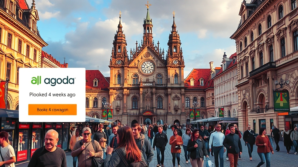 숙소 예약 팁 및 가격 비교 (realistic 스타일)