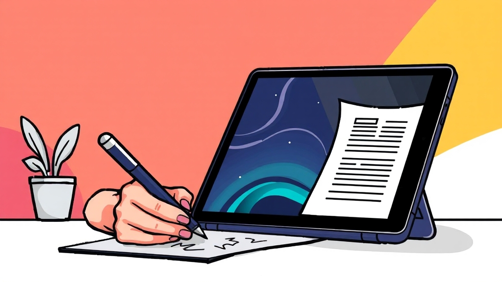 S펜 및 멀티태스킹 활용 (cartoon 스타일)