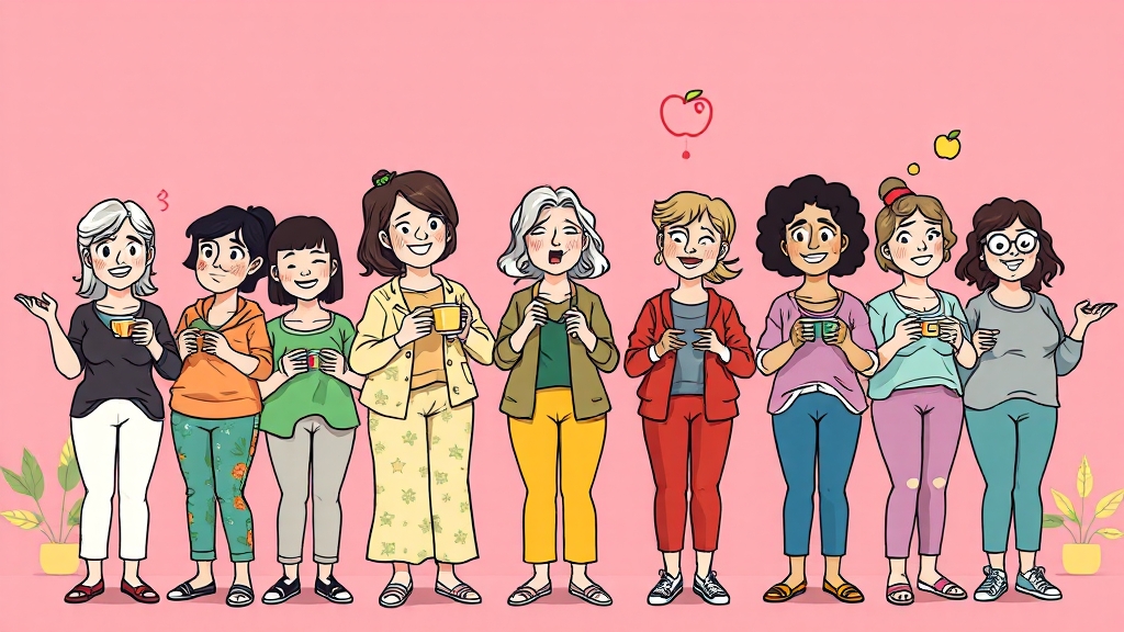 갱년기, 무엇일까요? (cartoon 스타일)