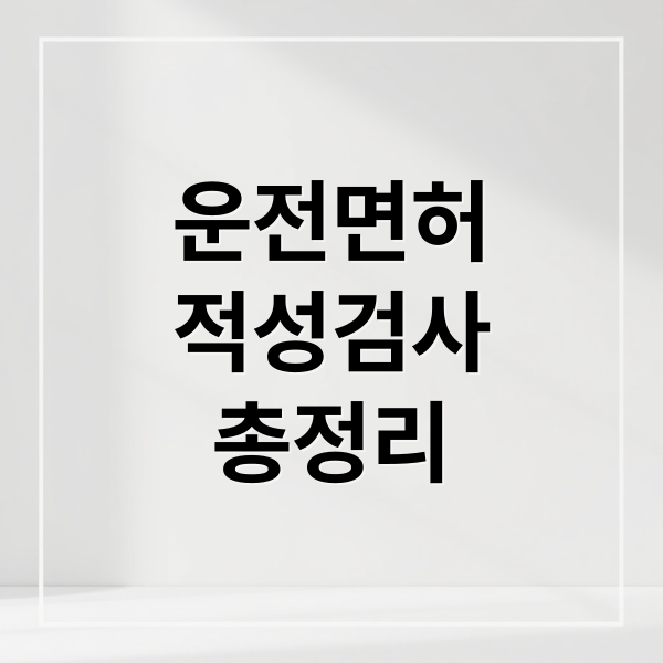 운전면허
적성검사
총정리 (운전면허 적성검사 시력)