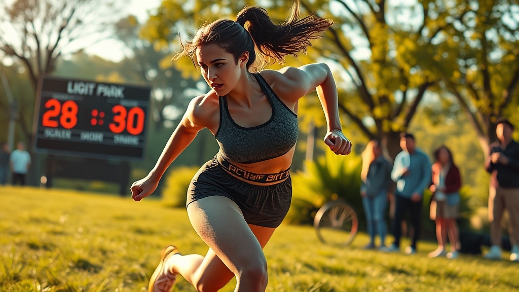 HIIT: 고강도 인터벌 트레이닝 (realistic 스타일)
