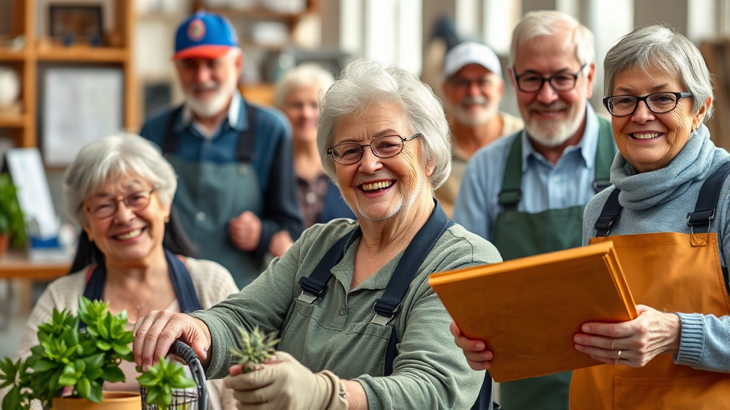 일자리 유형 및 특징 (realistic 스타일)