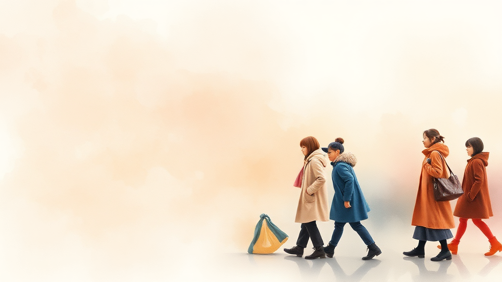 시즌오프 쇼핑 추천 (watercolor 스타일)