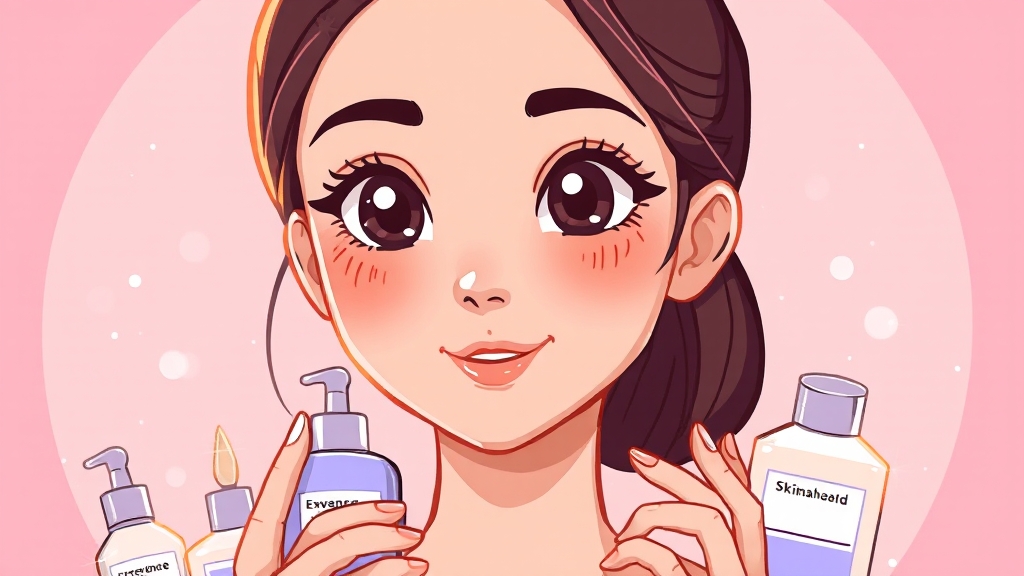 세럼과 에센스, 올바른 사용법 (cartoon 스타일)