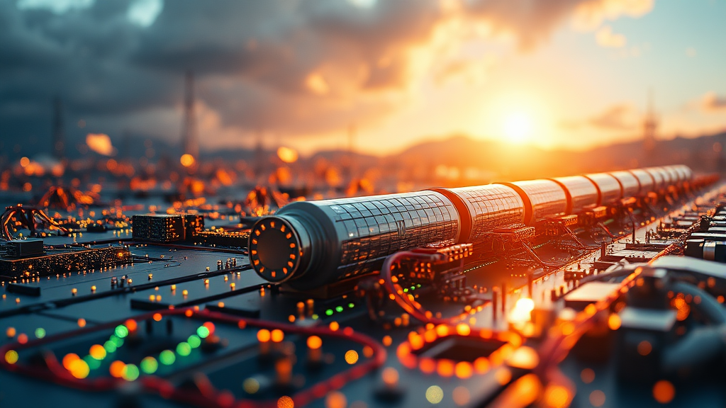 주요 기업들의 전략과 경쟁 구도 (realistic 스타일)