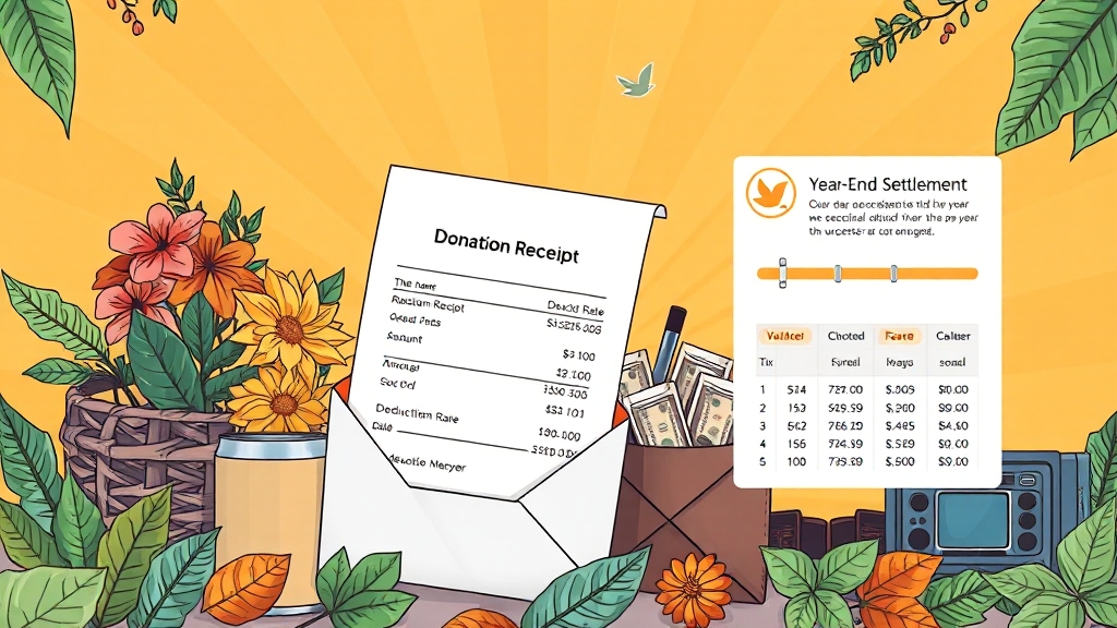 기부금 공제 관련 FAQ (illustration 스타일)