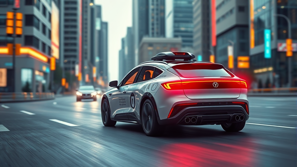 자율주행, AI 테마 분석 (realistic 스타일)