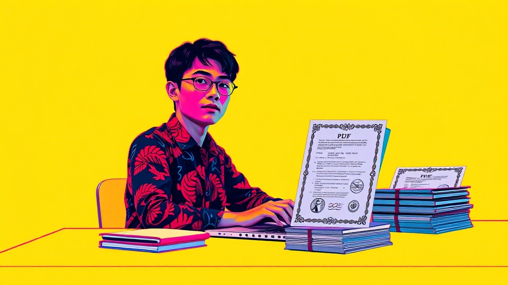 신청 방법, 서류는 어떻게 준비할까? (popart 스타일)