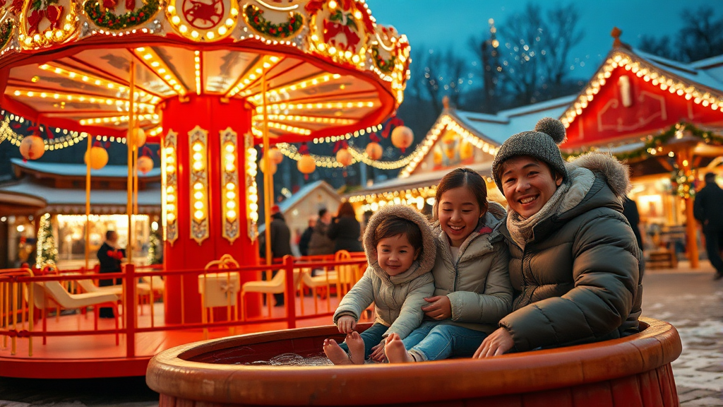 방문 팁 및 편의시설 안내 (realistic 스타일)