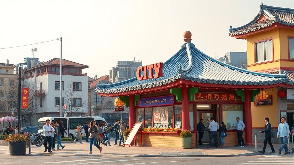 광명시 관련 기관 및 시설 안내 (realistic 스타일)