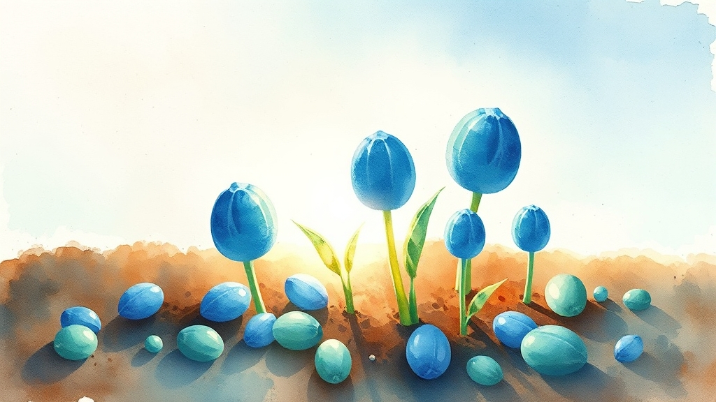 푸른씨앗의 장점 (watercolor 스타일)