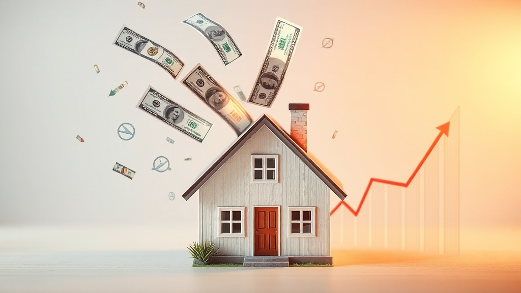 금리 변동, 긍정 vs 부정 영향 (realistic 스타일)