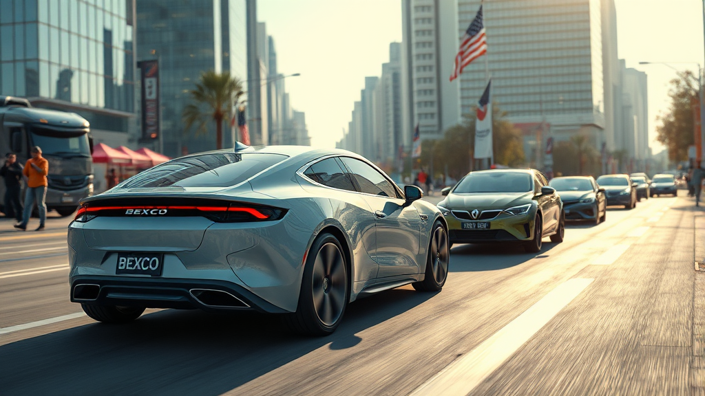 2026 부산모빌리티쇼 개요 (realistic 스타일)