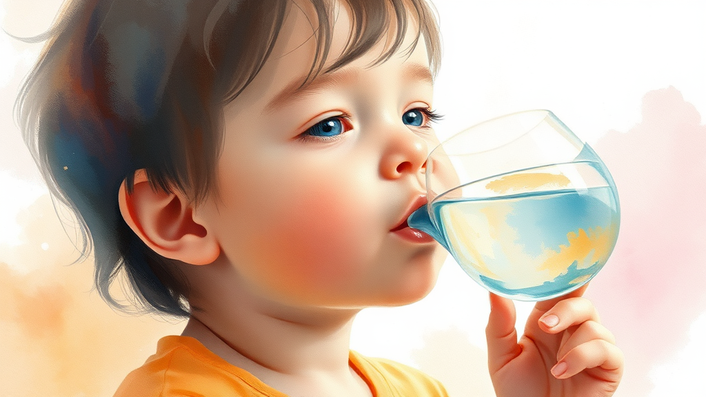 놓치기 쉬운 소아 당뇨병 초기 신호와 증상 (watercolor 스타일)