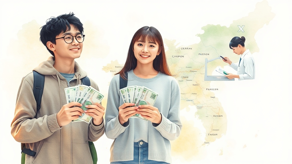 소비쿠폰 대상 & 제외 조건 (watercolor 스타일)