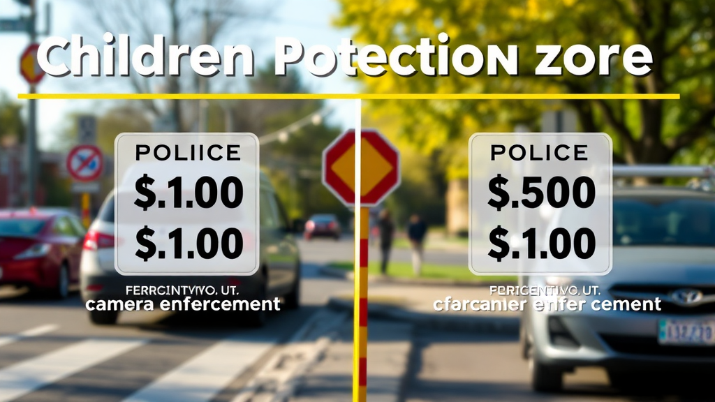 카메라 단속과 경찰 적발, 벌금 차이점은? (realistic 스타일)