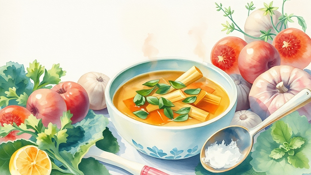 비염에 좋은 식재료 활용법과 레시피! (watercolor 스타일)